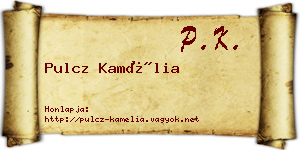 Pulcz Kamélia névjegykártya